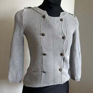 Vintage Bershka Knit Grey Sweater - size small